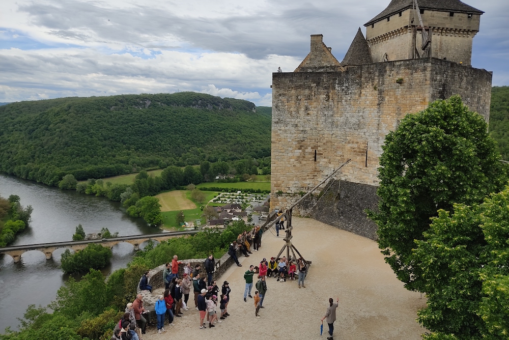 Château de Castelnaud - Tir au trébuchet